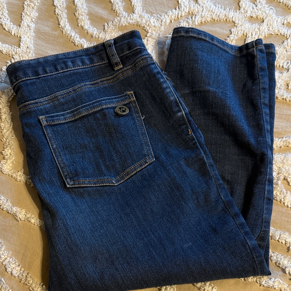 Michael Kors Dark Blue Denim Capris